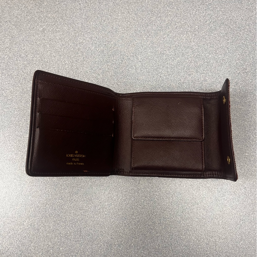 ❤️Pre Loved Louis Vuitton Cherry Mini Lin Porte Billets Credit Card Wallet - Picture 9 of 10